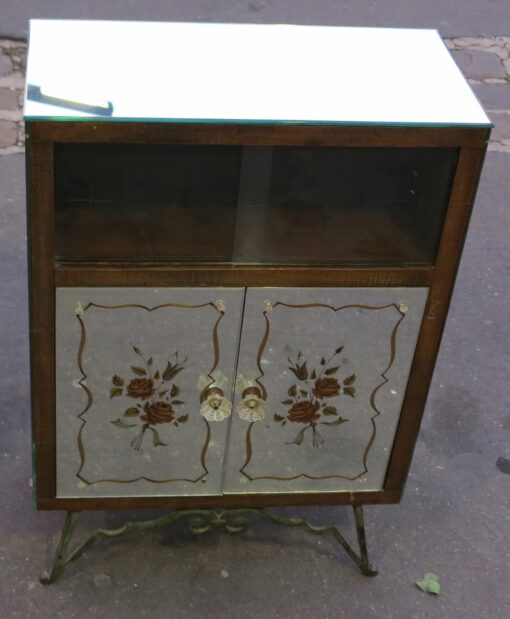 1950/70 Bar à Décor de Fleurs Eglomisées