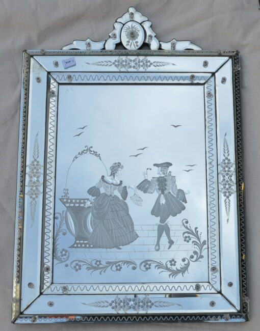 1950/70' Miroir Vénitien Romantique