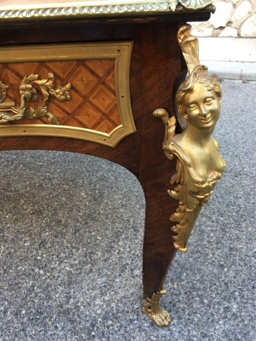 1880/1900 Napoleon III Flat Desk at Espagnolette style According to Cressent - Image 2