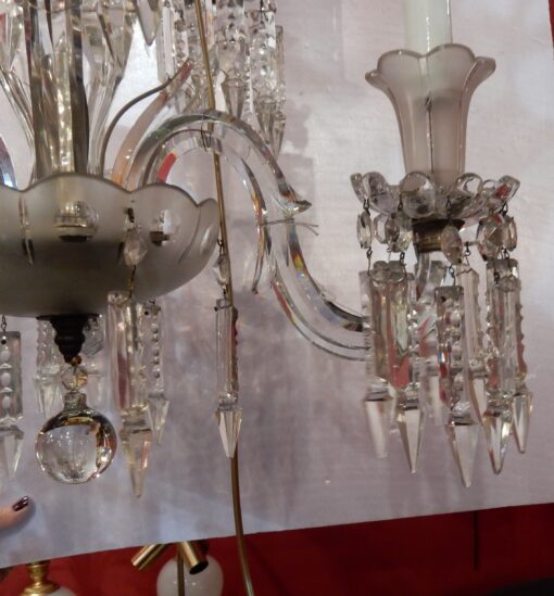 1950' Chandelier Baccarat 6 Arms H 66 x D 65 cm - Image 8