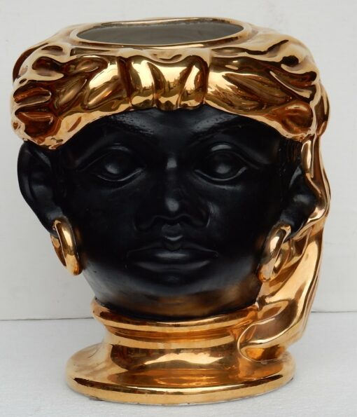 1950/70' Hides ceramic jar has decoration Nubian' Head - Image 4