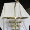 1970' Lustre 180 Cristaux 17 Ampoules  Hauteur 94 x Diamètre 64 cm – Image 6