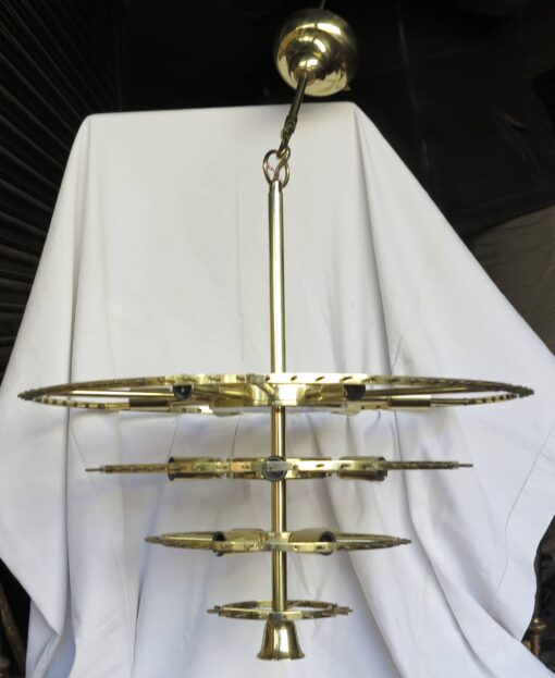 1970' Chandelier 180 Crystals,17 Bulbs - Image 6