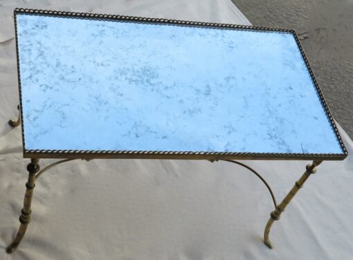 50/70' Cofee table in brass with gallery Maison Bagués, spacer
