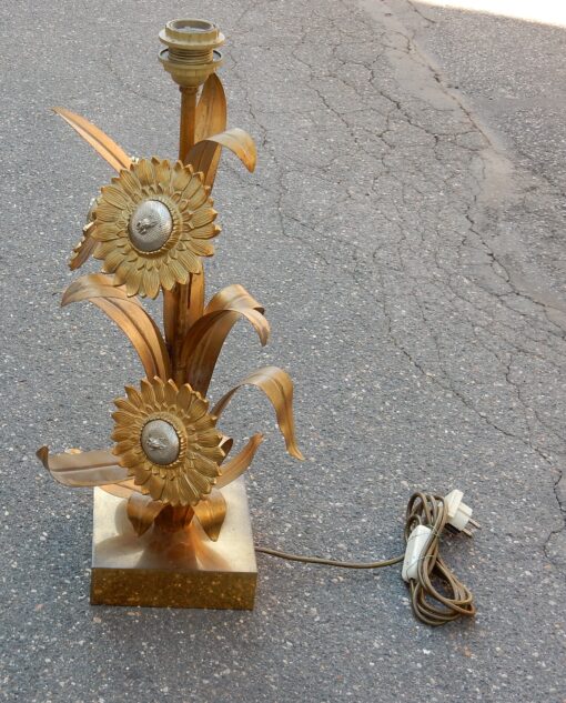 1970' Lampe aux Tournesols Style Maison Jansen – Image 3