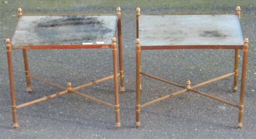 1950/70'  Pair of End of Sofa in the Style of  Maison Bagués 41 X 32 cm