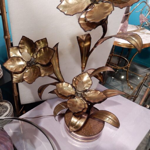 1970 "Plant Enlightening in Brass  Maison Jansen 3 Heads - Image 7