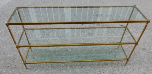 1950/70'  Etagere ou Console  Maison Jansen a 3 Niveaux 131 x 34 cm