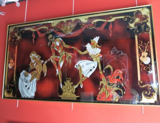 Comedia del Arte > églomisé glass panel - Image 7