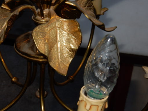 1970' Lustre aux Plantins Style Maison Jansen – Image 3
