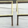 Paire de  bouts de canapés laiton et bronze Style Charles 70 – Image 6