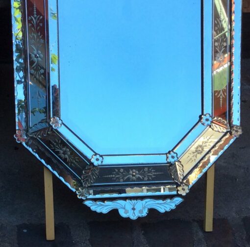 1900' Venitian mirror style LXIV  with bird  129  X 77 - Image 4