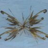 Sheaf of wheat style oval golden and silvery Coco Chanel cofee table