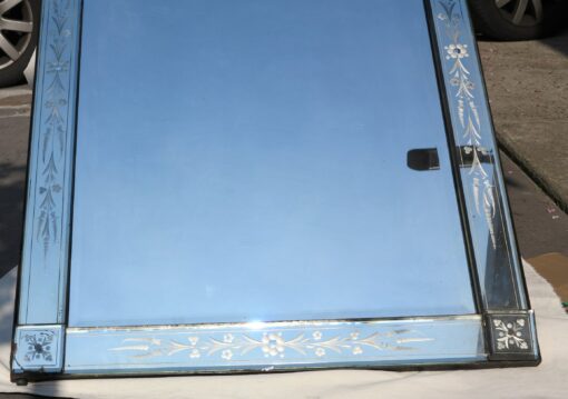 Mirror rectangle Venice with front wall and cabochons and pilasters - Image 3