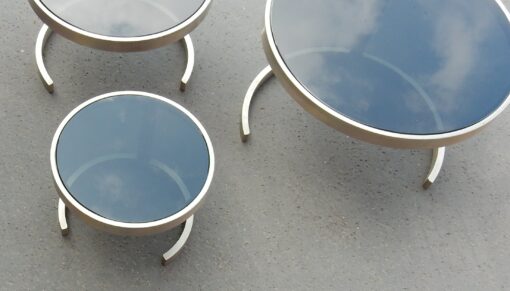 1970/80' Series of Nest of Round Tables - Image 2
