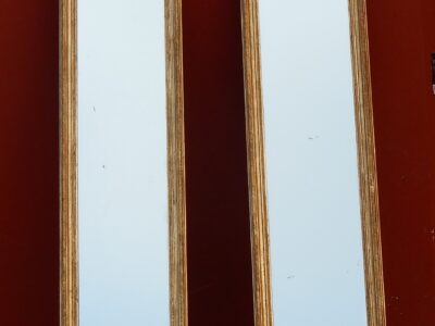 1850/80 Paire de Miroirs au Mercure Napoléon III. 221 x 47 cm