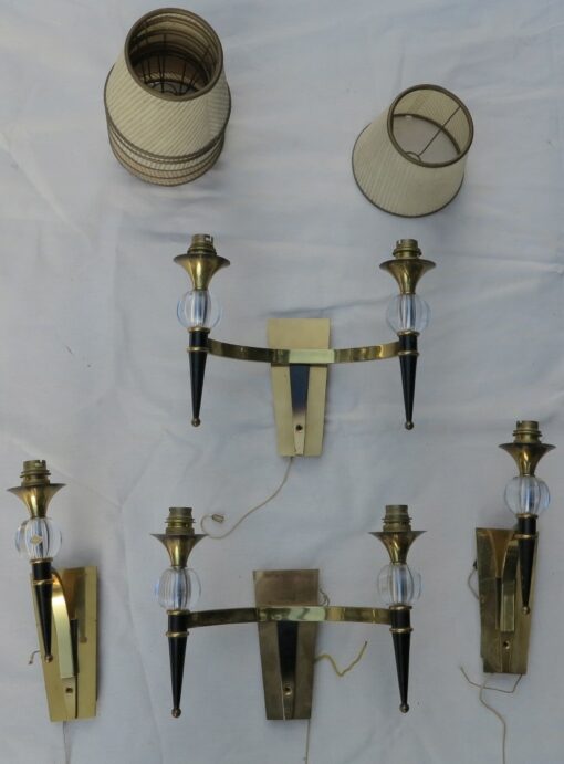 2 Pairs d apply style Jacques Adnet - Image 6