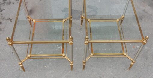 1950/70' Paire de Bouts de Canapé Maison Jansen 48 X 62 X H 49 cm – Image 4