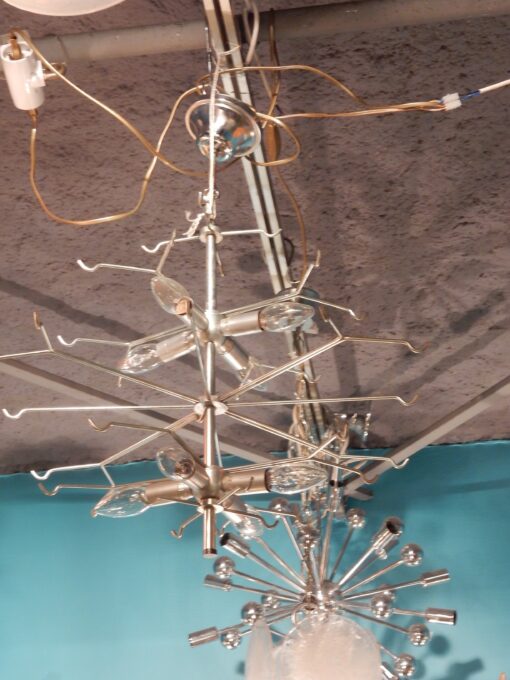 1950/70' Lustre Vistosi 36 Cristaux Opalescents Nuance Violine – Image 2