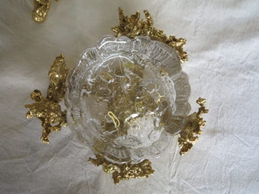 Parure de bureau  Bronze et Cristal par Boeltz /Roméo – Image 8