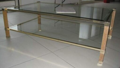 Coffee table Pierre Vandel (oak) - Image 4