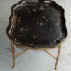 1940/50 Coffee Table Tray Lacquer of China Maison Bagués in Brass Bambou Deco - Image 2