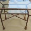 1970' Table Basse Décor Corde Tressée – Image 3
