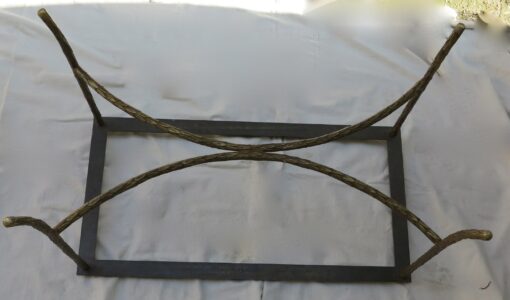 1970' Table Basse en Bronze Maison Baguès, Entretoise – Image 3