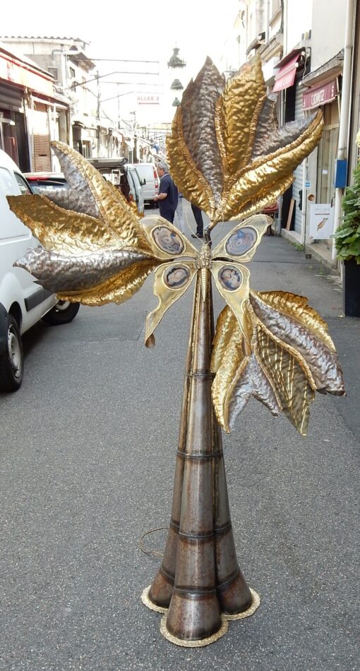 1970/80 Lampadaire au papillon par Isabelle et Richard Faure