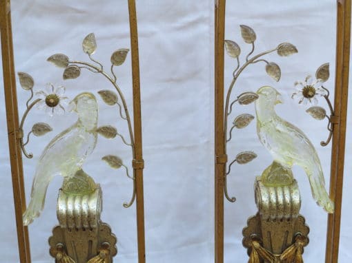 1970' Paire de lampes a la perruche style Bagués – Image 3