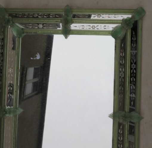 Miroir style Véronese couleur vert clair rectangulaire parecloses – Image 4