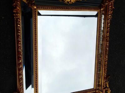 1880' Miroir Style Régence à Coquille Parecloses Doré à l'Or 125 x 94 cm(réservé)