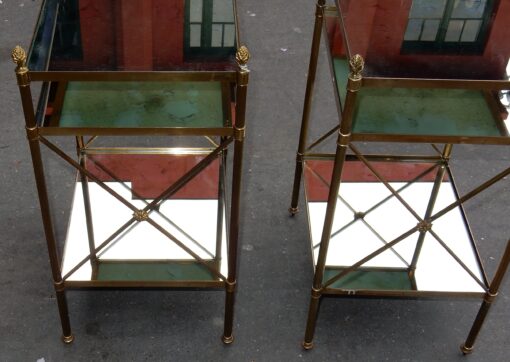 1950/70' Pair of Shelves has 3 levels Maison Baguès With Olded Mirror - Image 7
