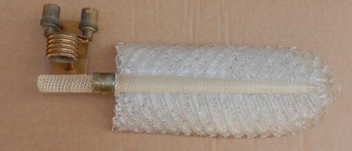 1970 ' Wall Lamp Crystal of BAROVIER i TOSO of Murano 41 x 14 cm - Image 6