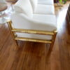 1970 'Sofa 3 Seater Maison Jansen Brass Model Bamboo - Image 2