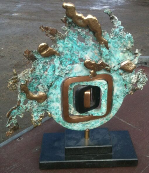 Bronze sculpture with motives included by Cantarel - Image 3