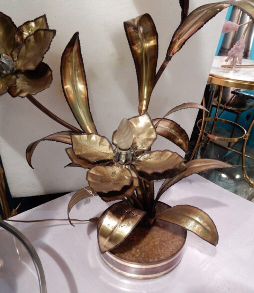 1970 "Plant Enlightening in Brass  Maison Jansen 3 Heads - Image 8