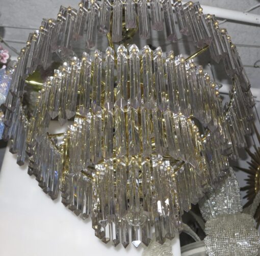 1970' Chandelier 180 Crystals,17 Bulbs - Image 2