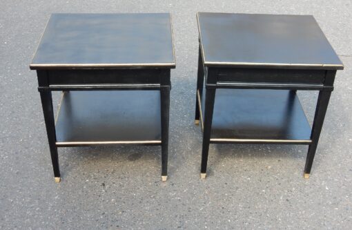 1950/70 'Pair Of End Of Sofa  China Lacquer Or painted Style Maison Jansen Tray 42.5 X 38.5 cm - Image 2