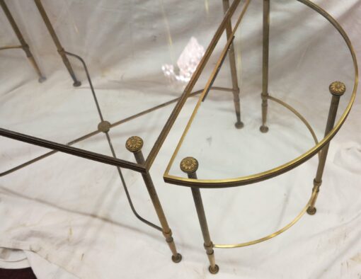 Tripartite table top in glass style Maison Bagués - Image 5