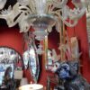 1950'  Chandelier Murano Blue Opalescent colour 6 lights - Image 2