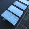1950/70 4 rectangular ends of sofa Maison Bagués brass and tans trays mirror olded oxyded gilted  with Olympic flames - Image 4