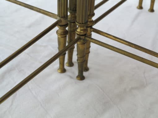 1950/70' 4 Tables Maison Baguès en Bronze Formant Table Ronde – Image 5