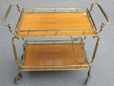 1970' Bar rolling in gilded bronze decoration N3