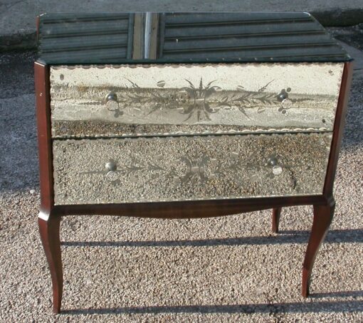Commode miroir 2 tiroirs