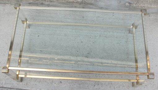 Pair of coffee tables Pierre Vandel lucite - Image 2