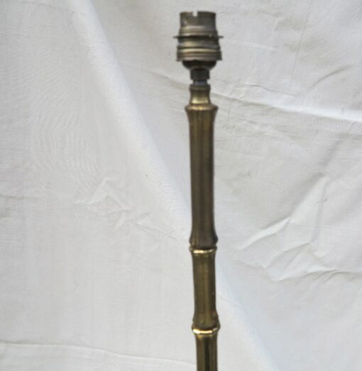 Lampadaire en bronze  decor bambou style Maison Bagués – Image 3