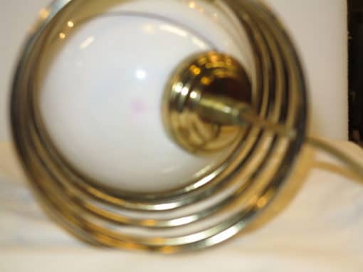 1970' Pair of lamps with golden planet satellite lines on spring - Image 7