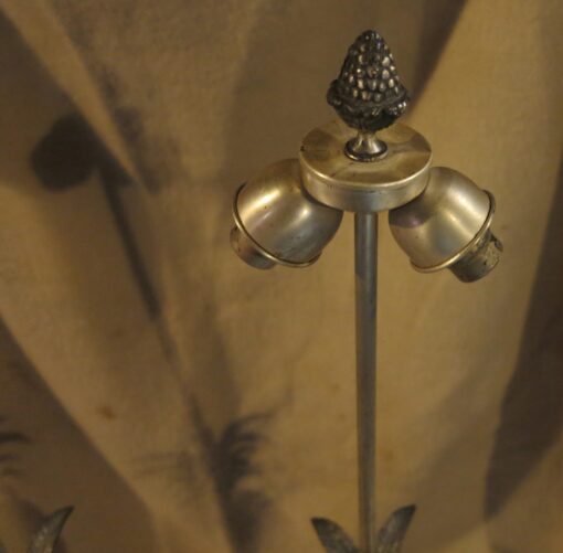 Pair of lamps Pineapple silvered Maison Charles  Style - Image 2