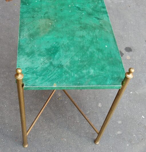 1970 'End of Sofa Aldo Tura Damascene Brass - Image 3